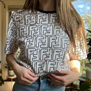 Fendi x Joshua Vides Logo Tee